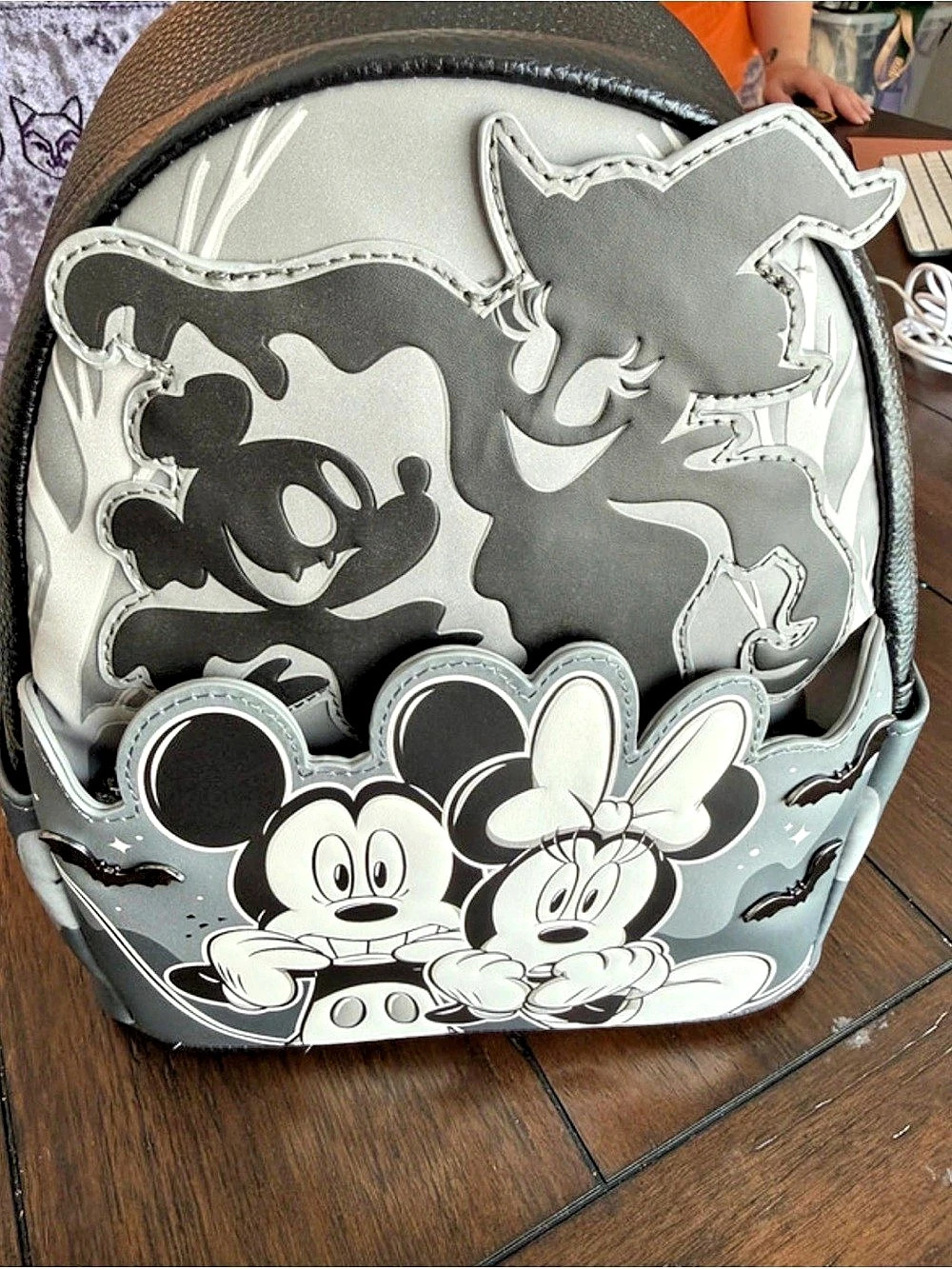 Disney Loungefly Disney Mickey & Minnie Halloween Glow-in-the-Dark Mini Backpack